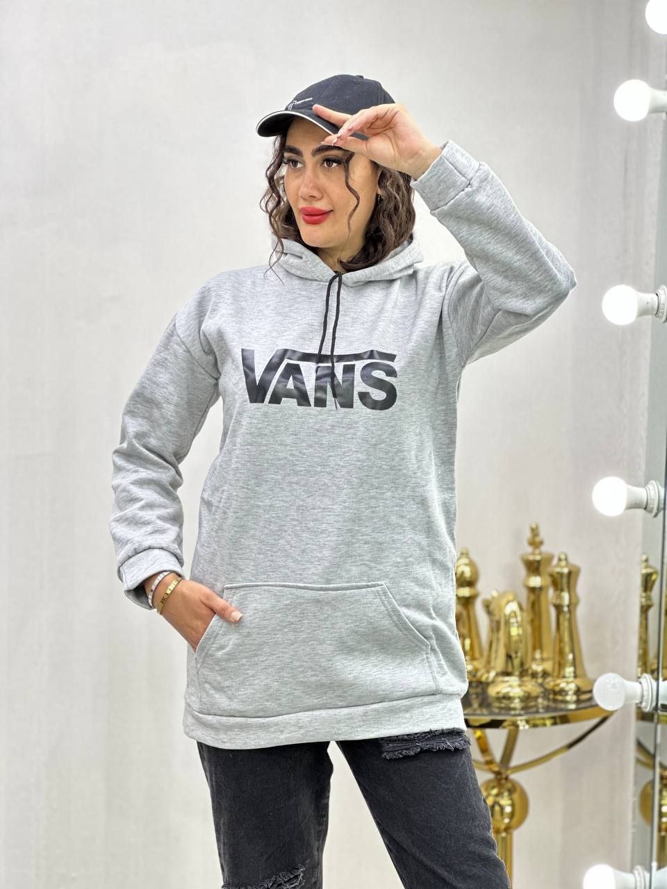 هودی ملانژ کرکی VANS